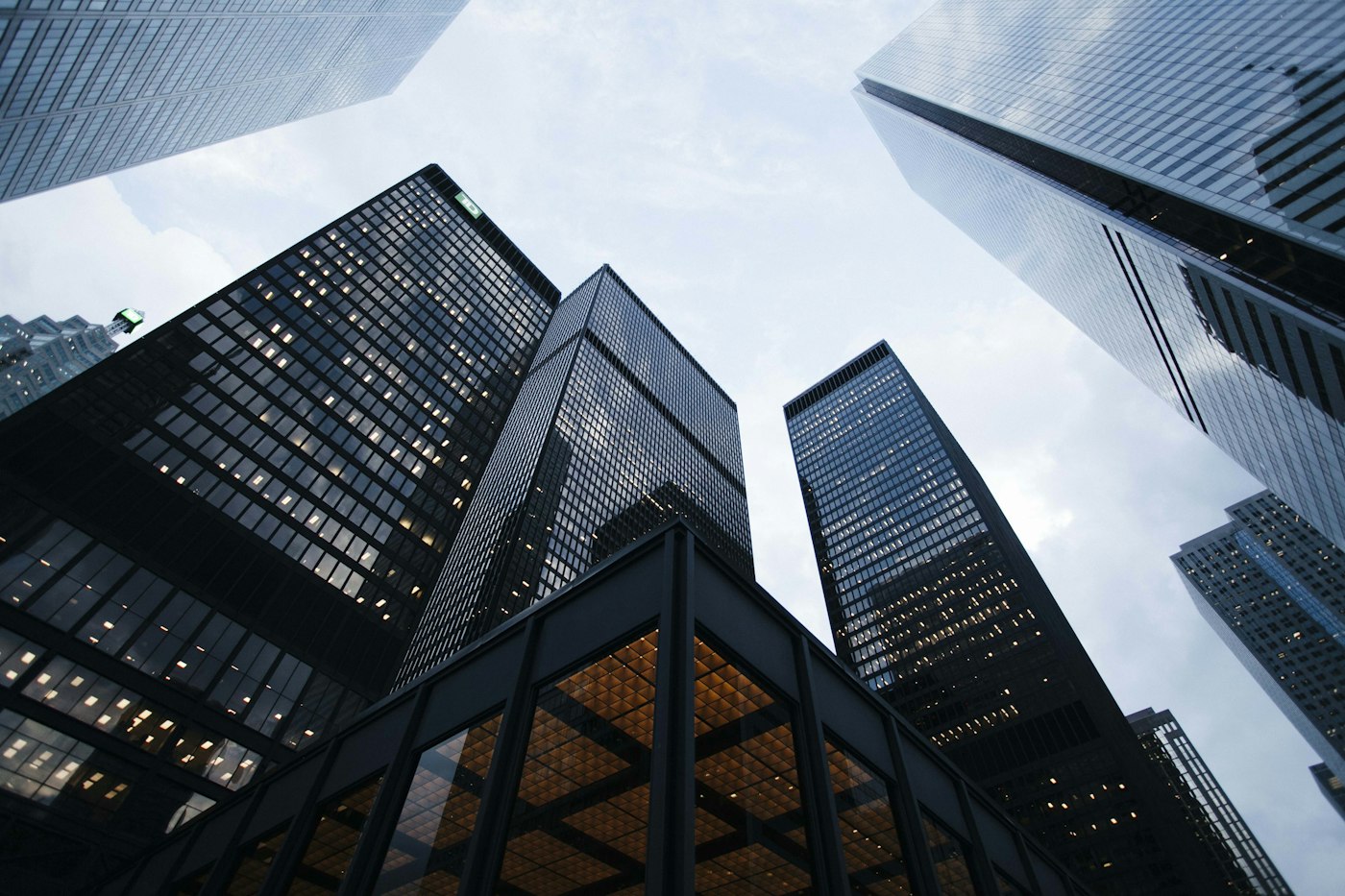 Commercial high-rise buildings in the city